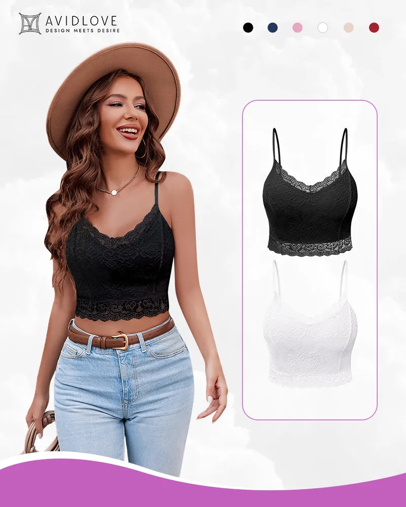 2 Pack Lace Spaghetti Strap Tank Top