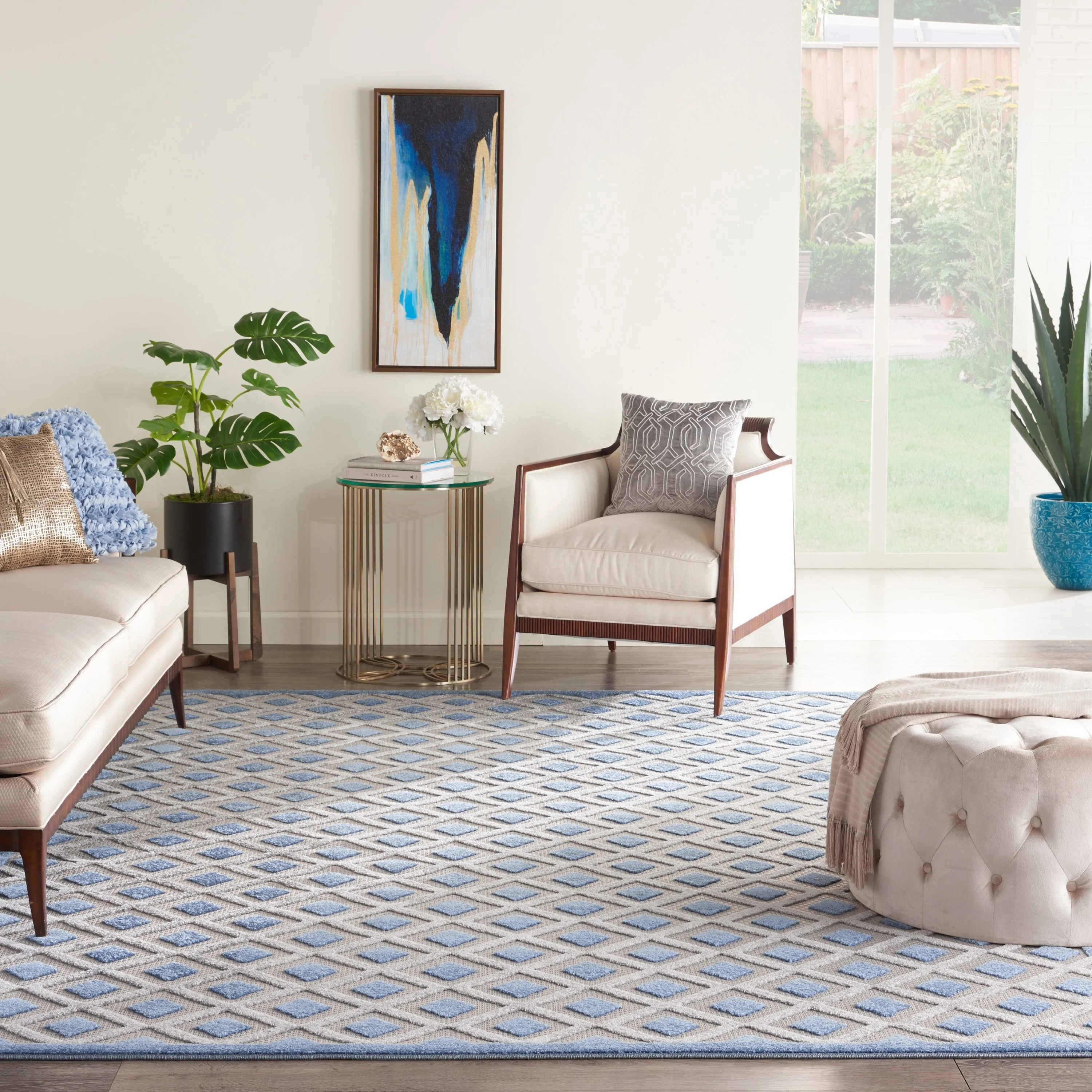 Aloha Blue/Grey Rug