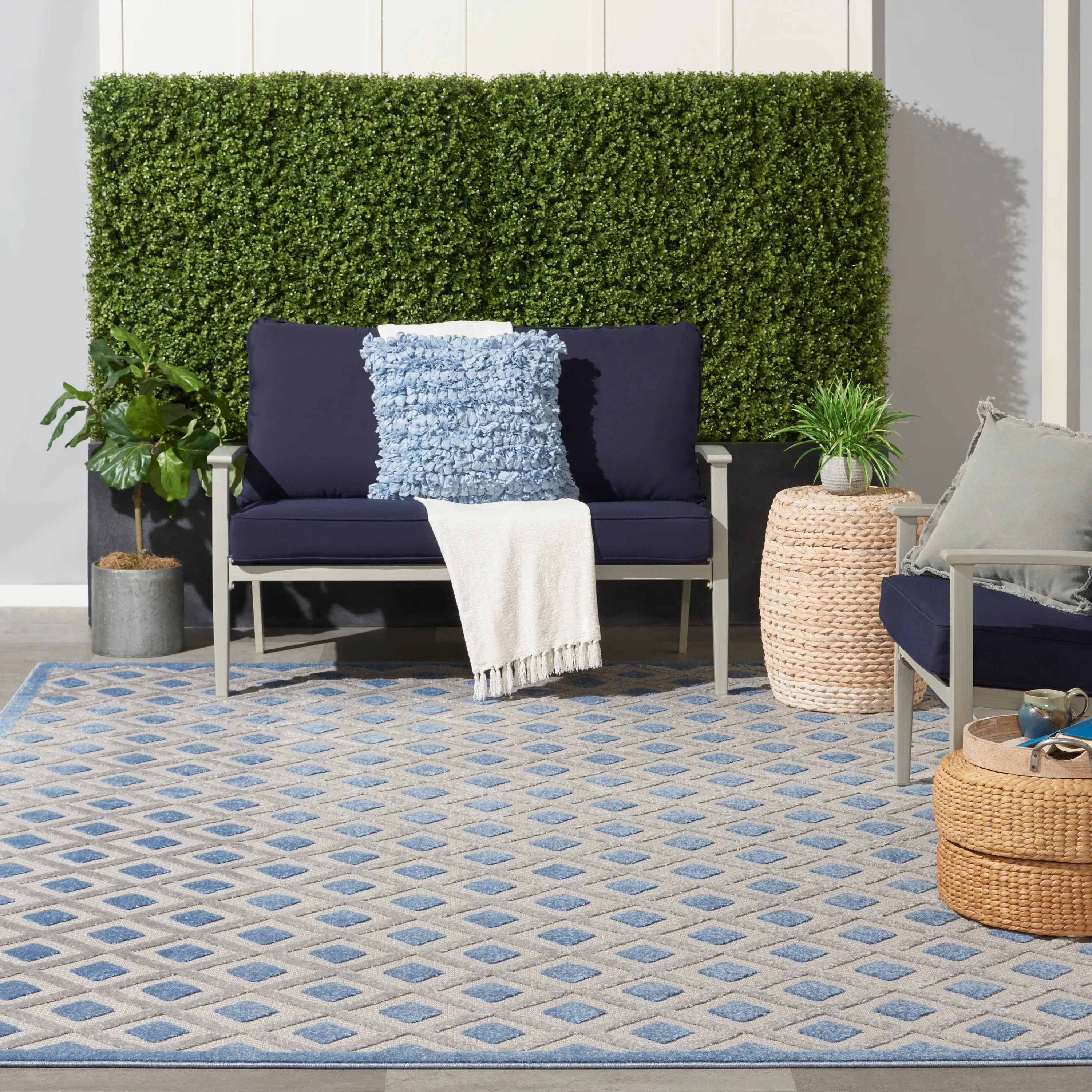 Aloha Blue/Grey Rug