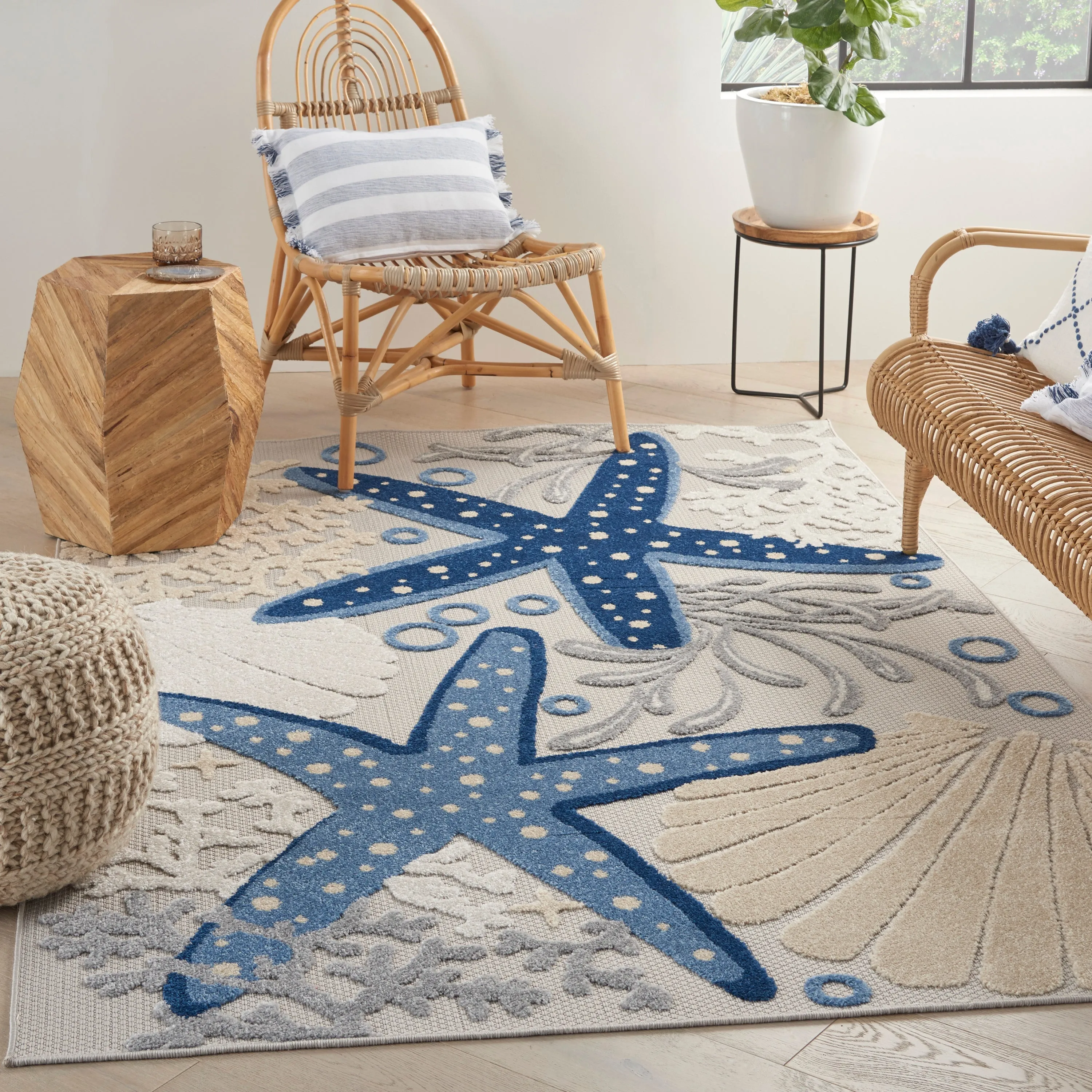 Aloha Blue/Grey Rug