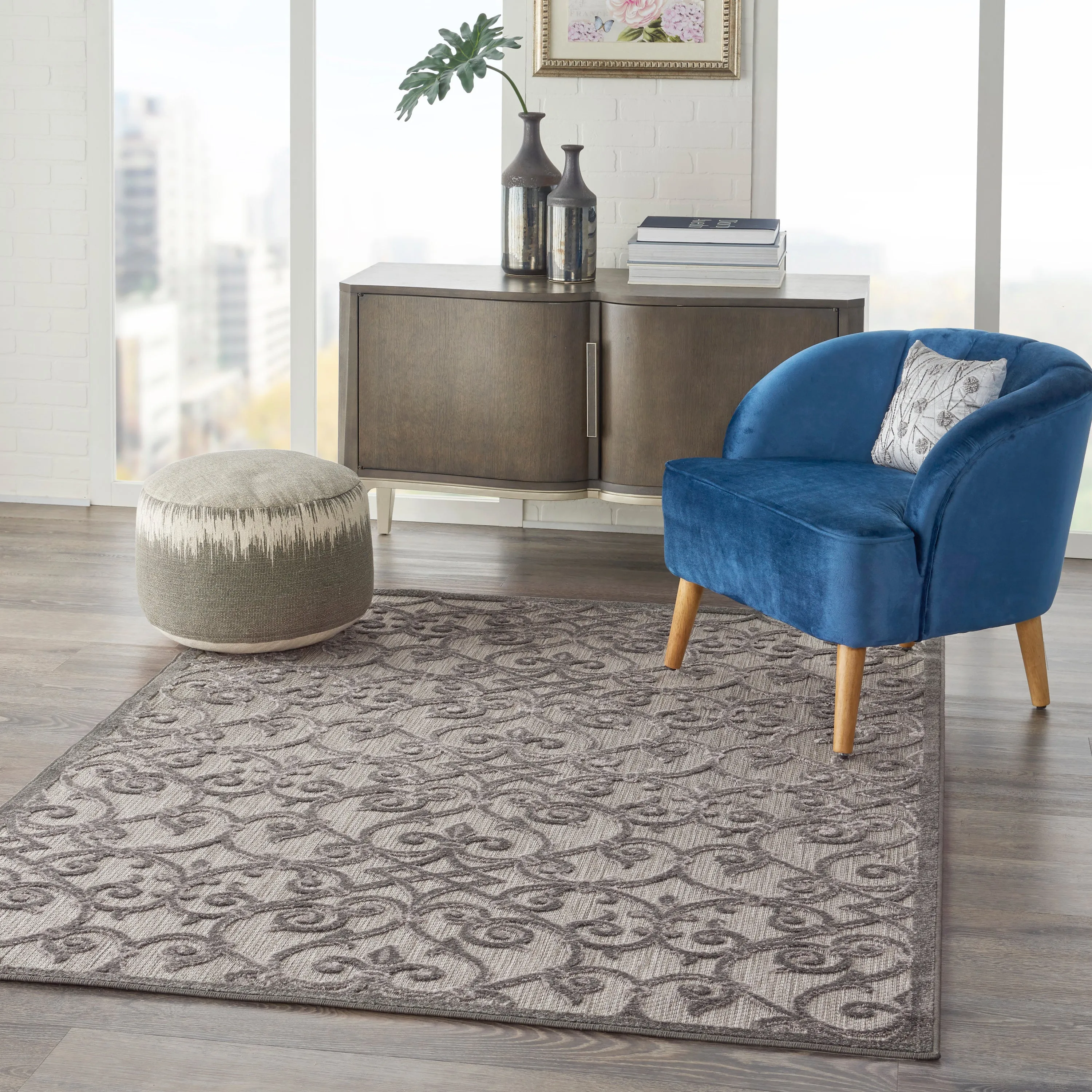 Aloha Grey/Charcoal Rug