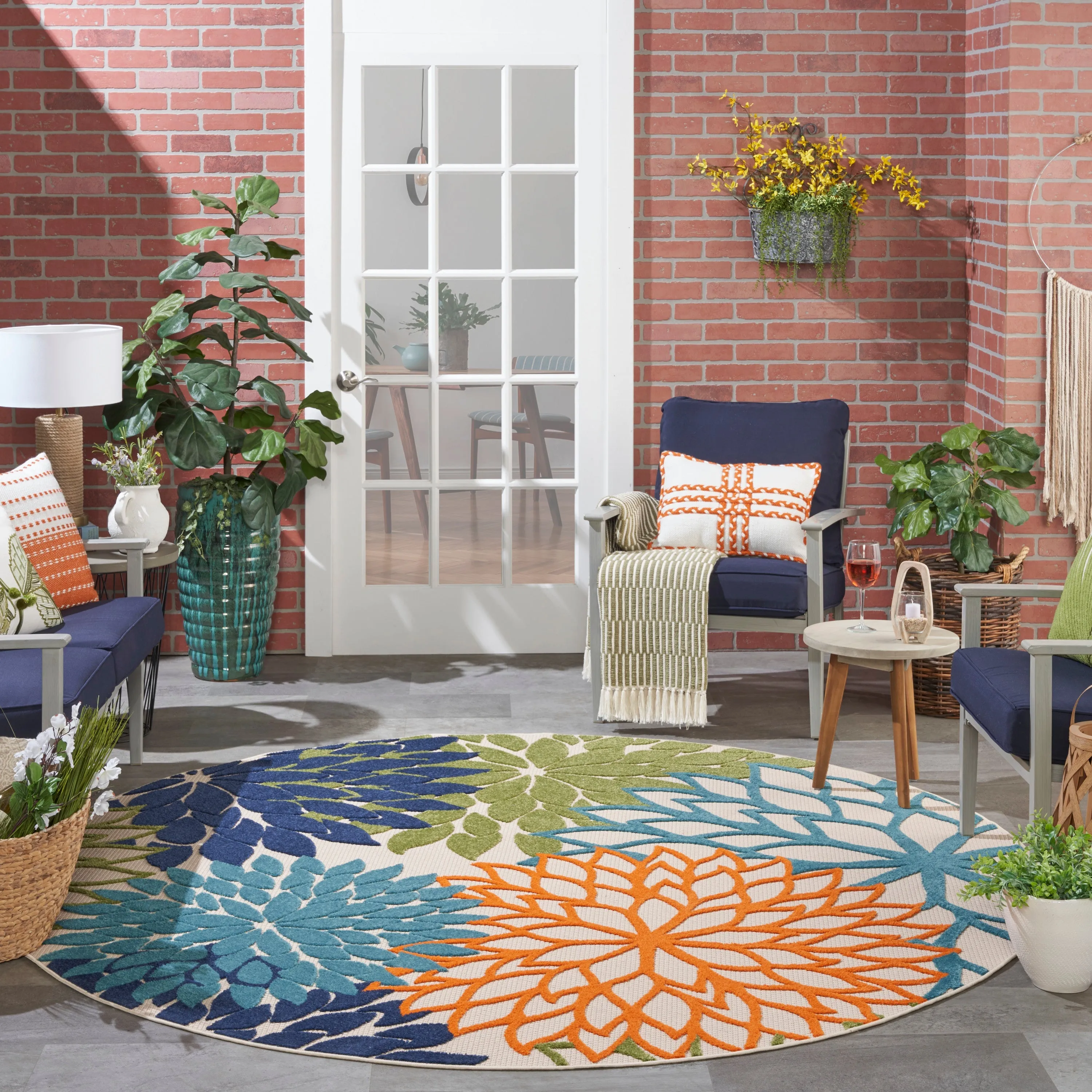 Aloha Indoor/Outdoor Multicolor Rug