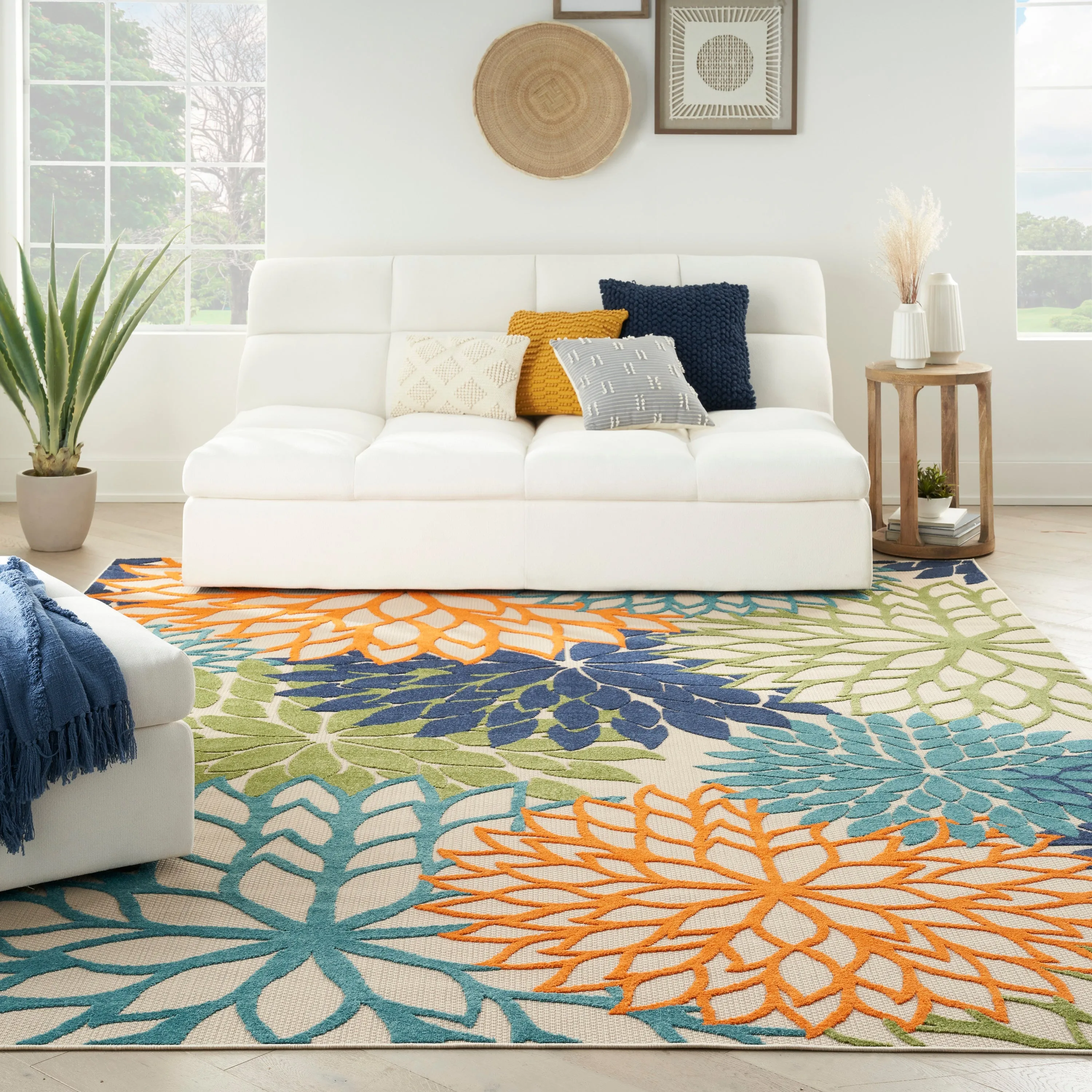 Aloha Indoor/Outdoor Multicolor Rug