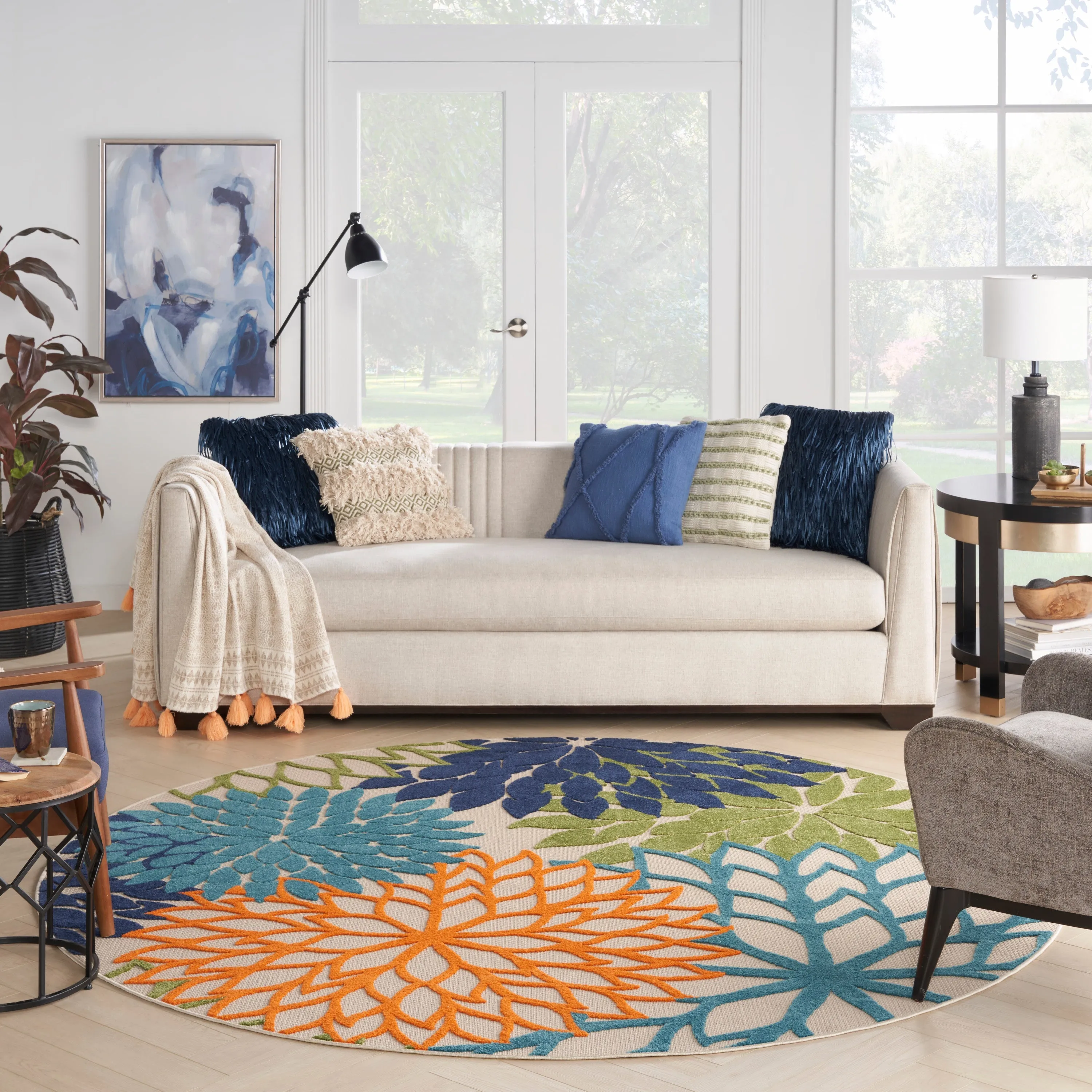 Aloha Indoor/Outdoor Multicolor Rug