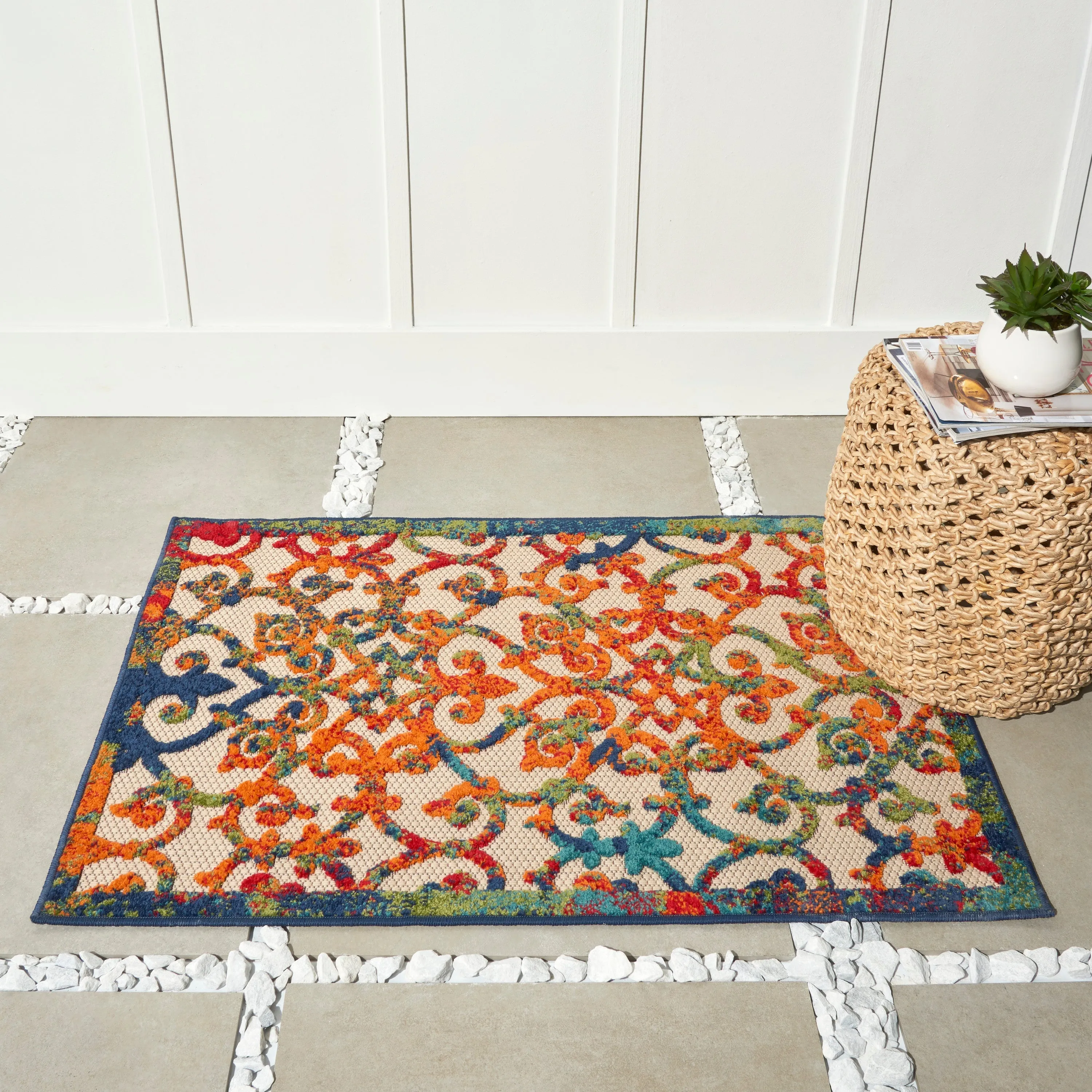 Aloha Indoor/Outdoor Multicolor Rug