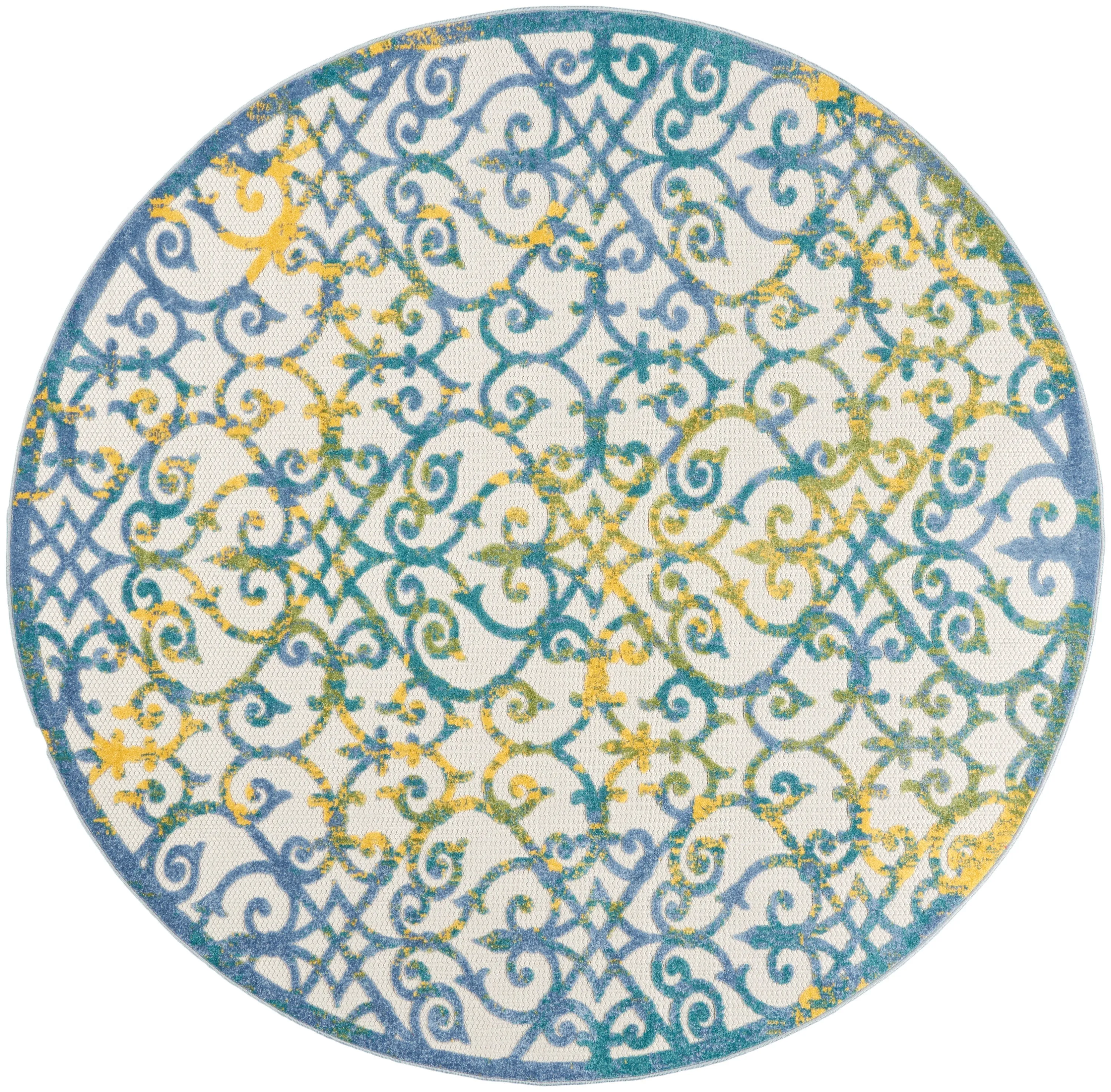 Aloha Ivory/Blue Rug