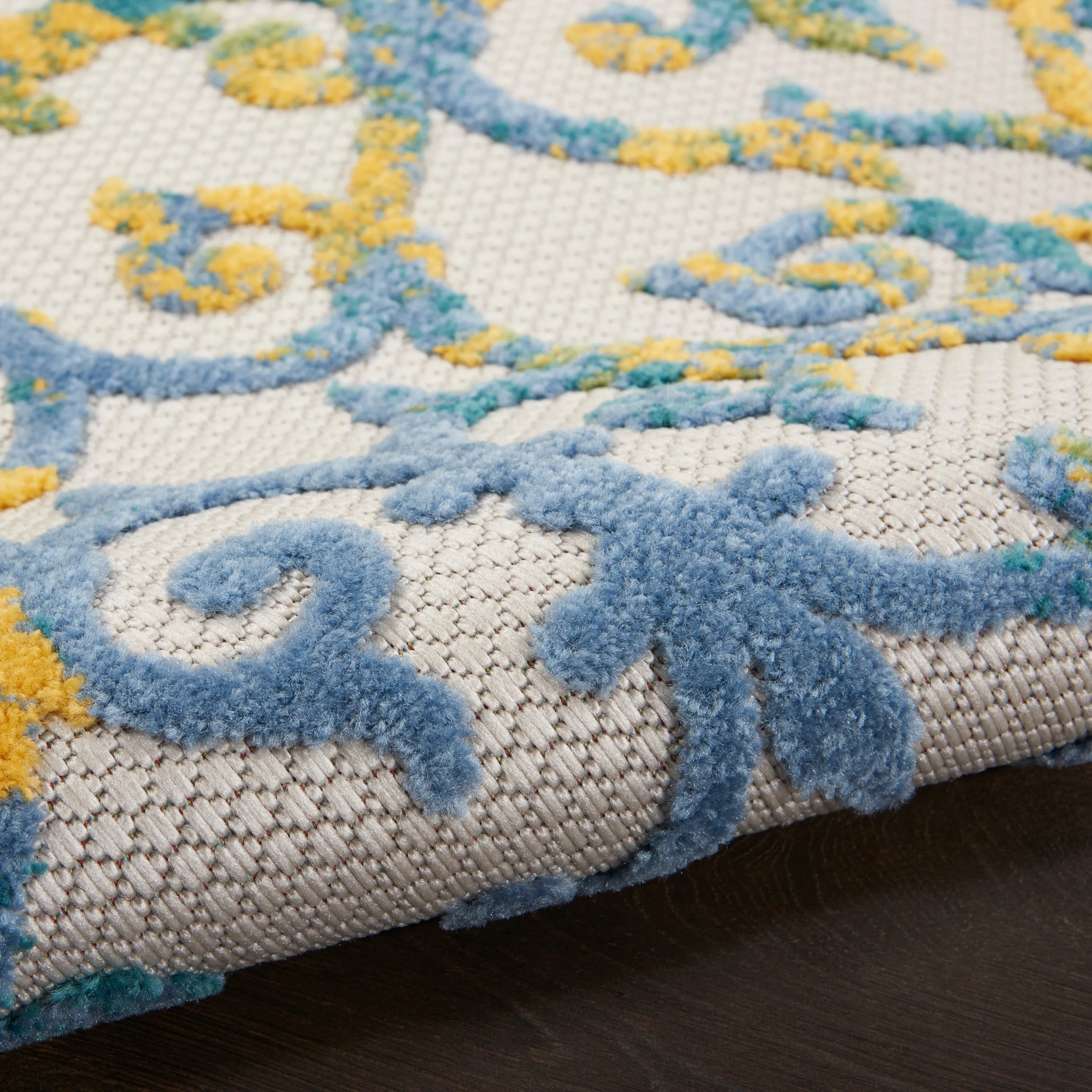 Aloha Ivory/Blue Rug