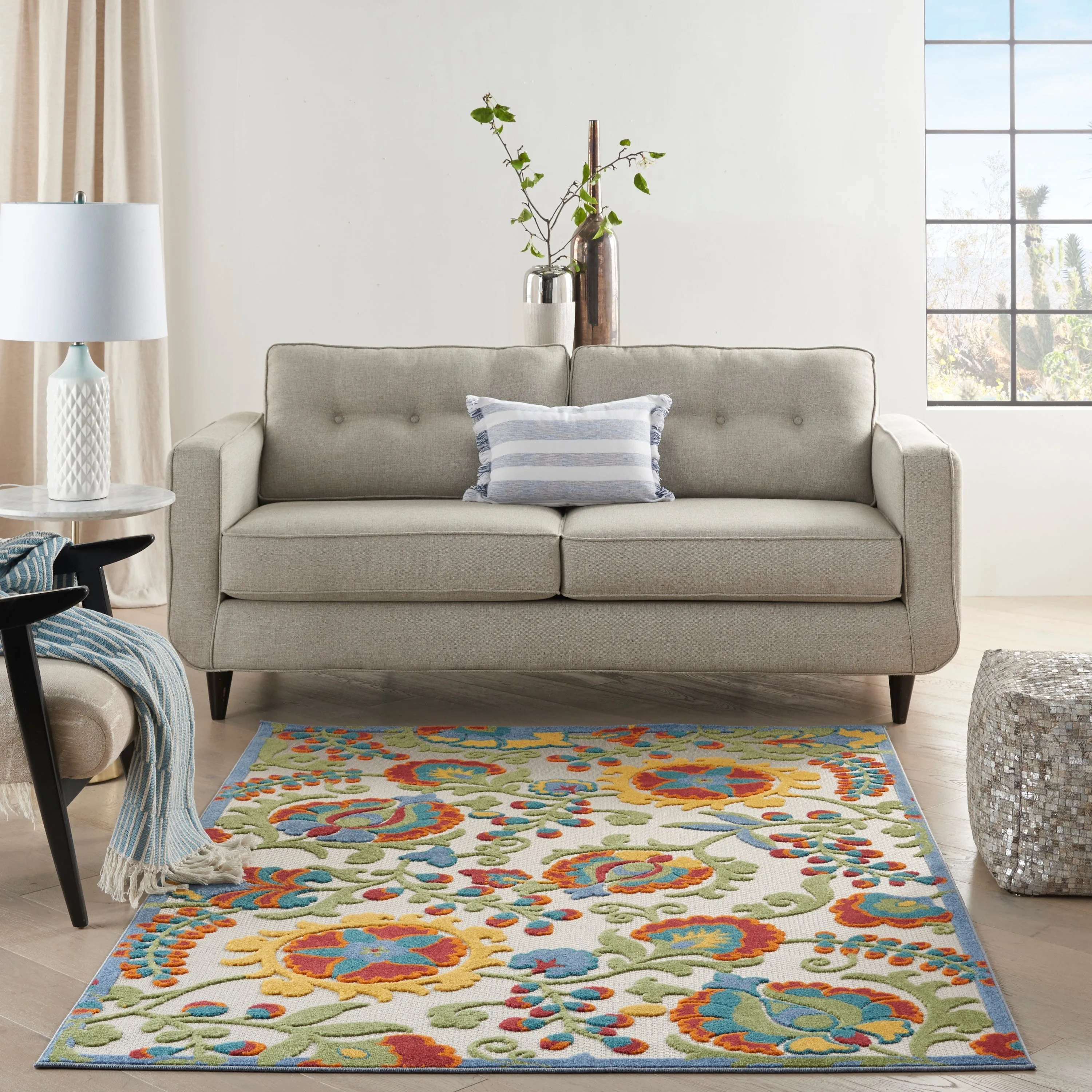 Aloha Ivory/Multicolor Rug