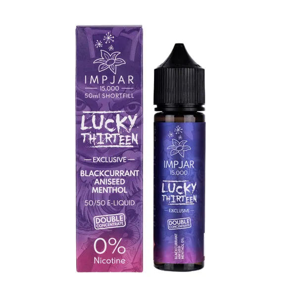 Blackcurrant Aniseed Menthol 50ml (50/50) Shortfill by Imp Jar & Lucky Thirteen