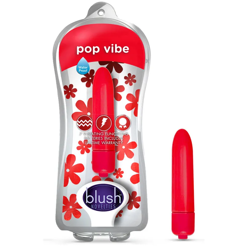 Blush Vive Pop Vibe Bullet Vibrator Cherry Red