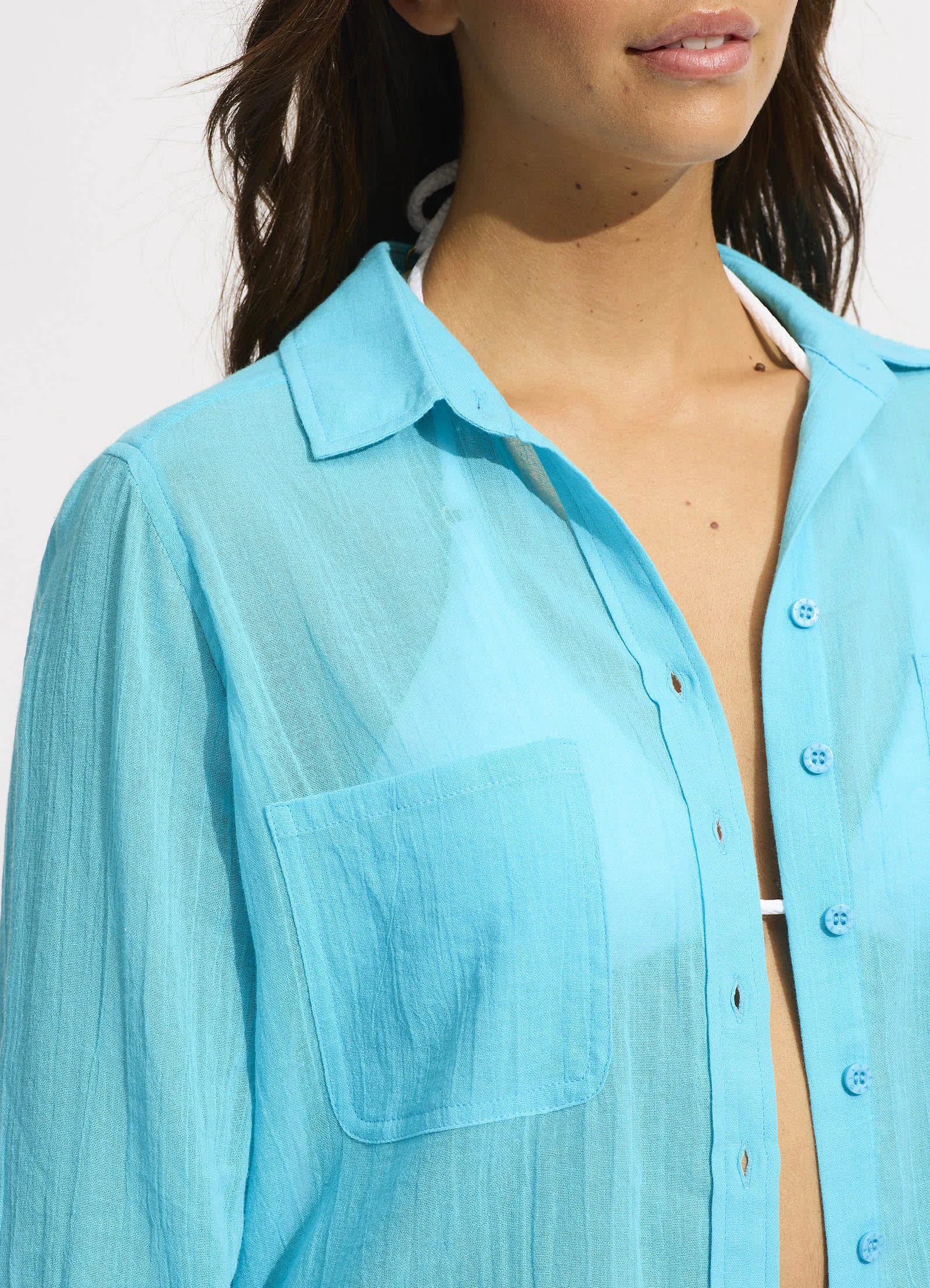 Breeze Beach Shirt - Atoll Blue