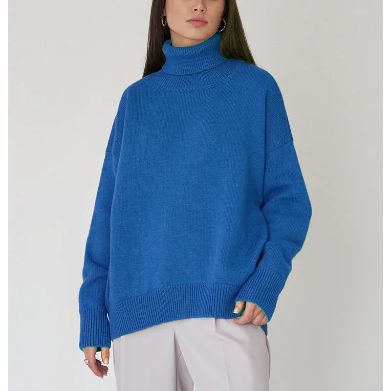 Chaleur Tricot Oversize Turtleneck Sweater