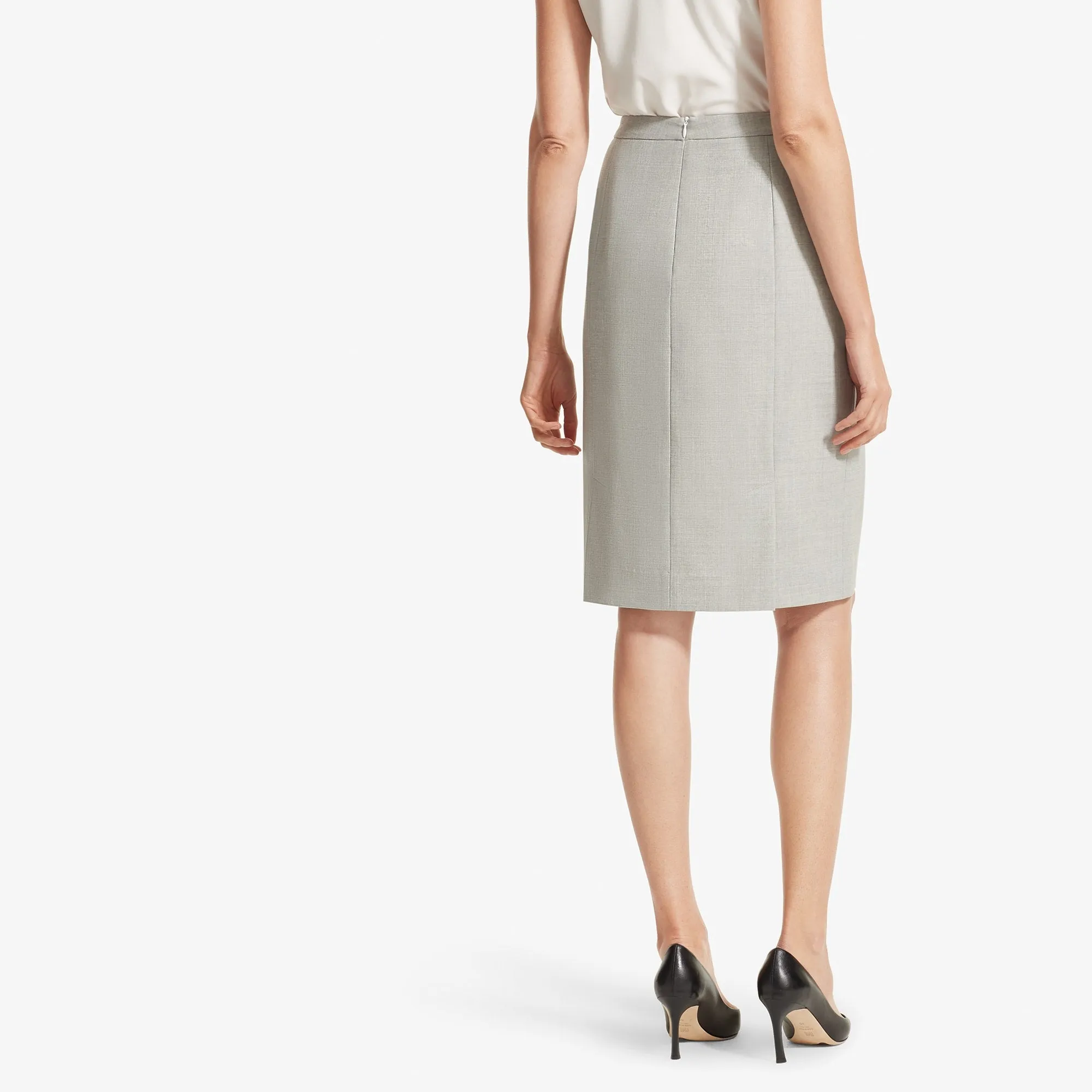 Cobble Hill Skirt - Tropical Wool :: Light Gray