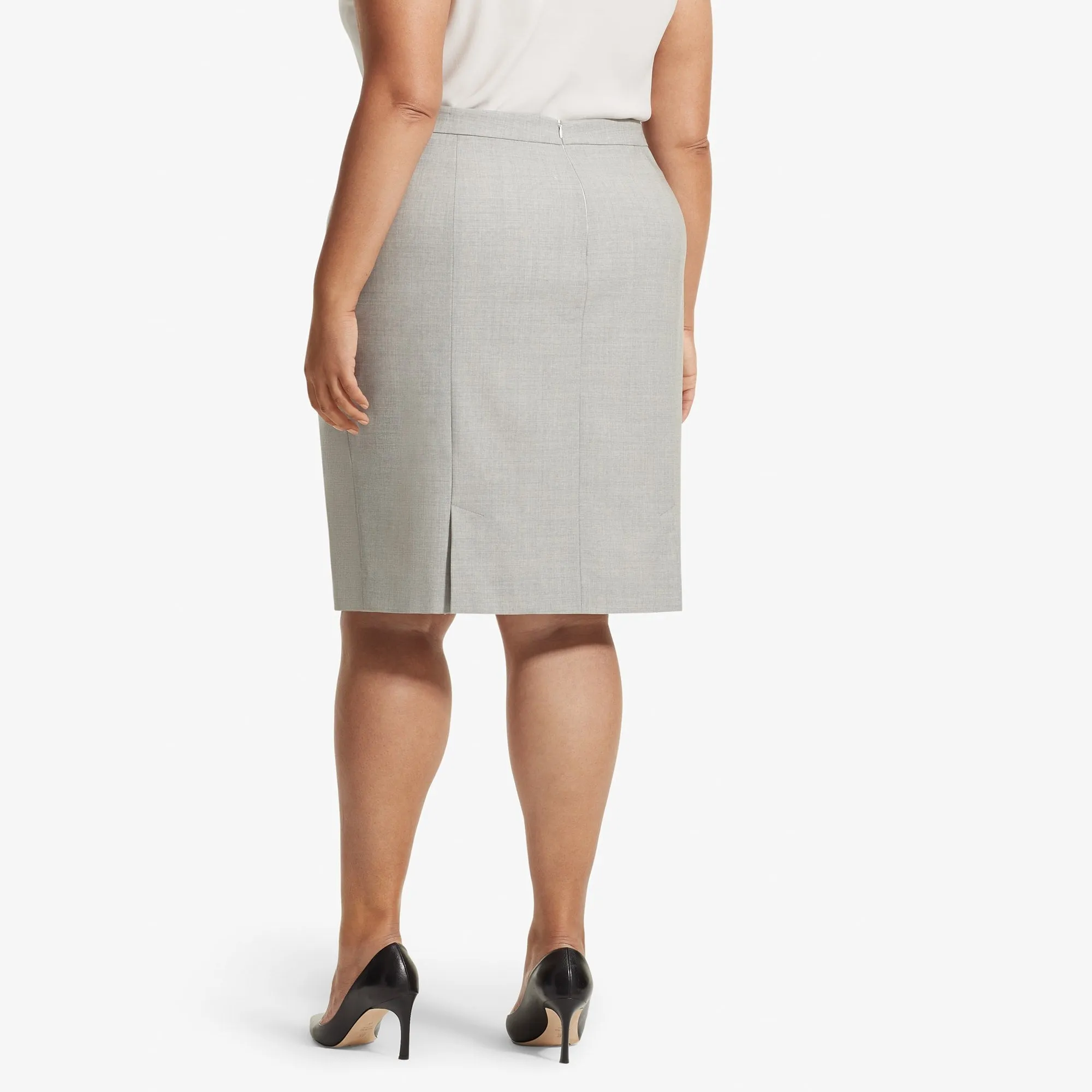 Cobble Hill Skirt - Tropical Wool :: Light Gray