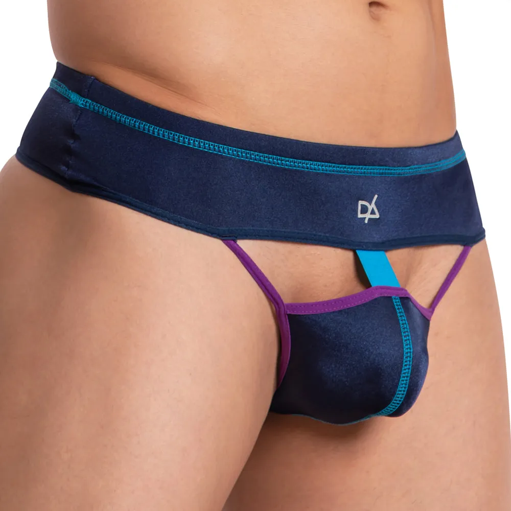 Sure, the optimized title for this e-commerce product in proper English with modifiers is: Deep Ocean Blue Daniel Alexander DAK060 Mens Thong