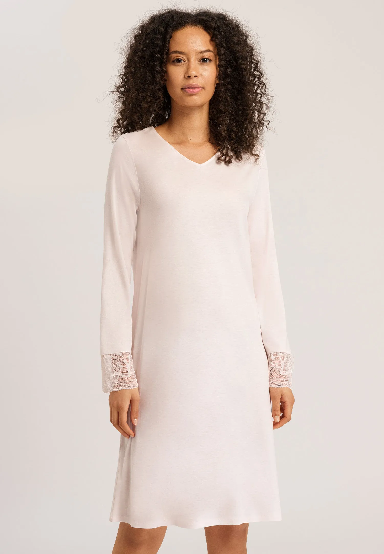 Elia Lace V-Neck Nightgown | Salsa Rose 74989-2303