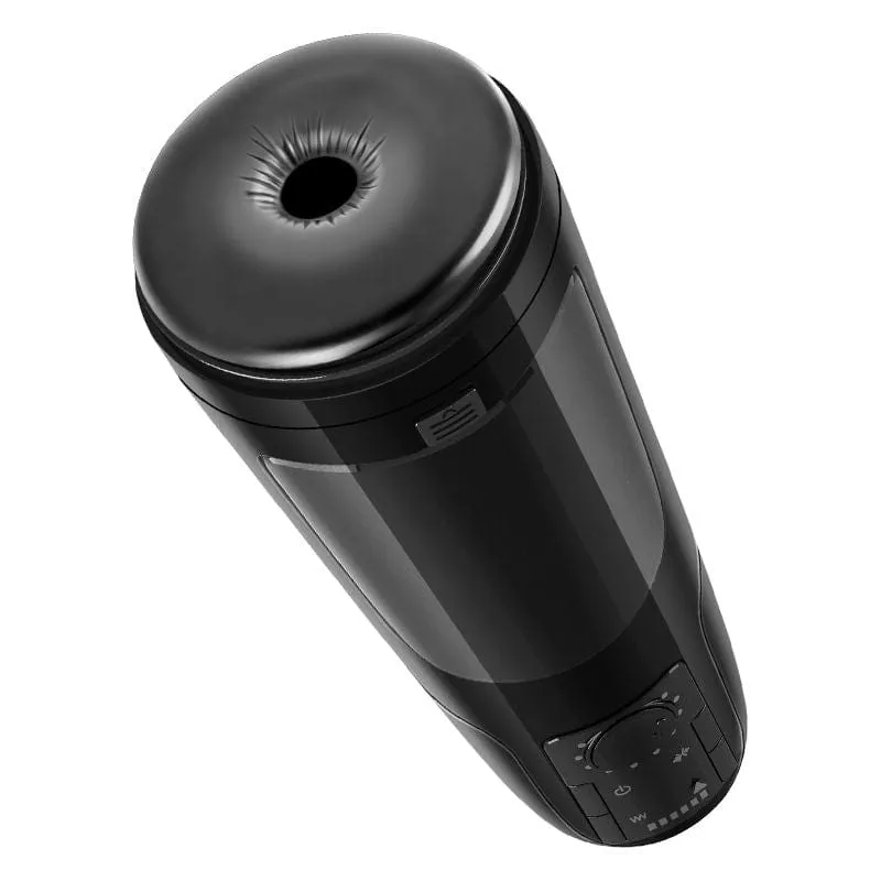 Erocome - Monoceros Thrusting Heating Vibrating Stroker Masturbator (Black)