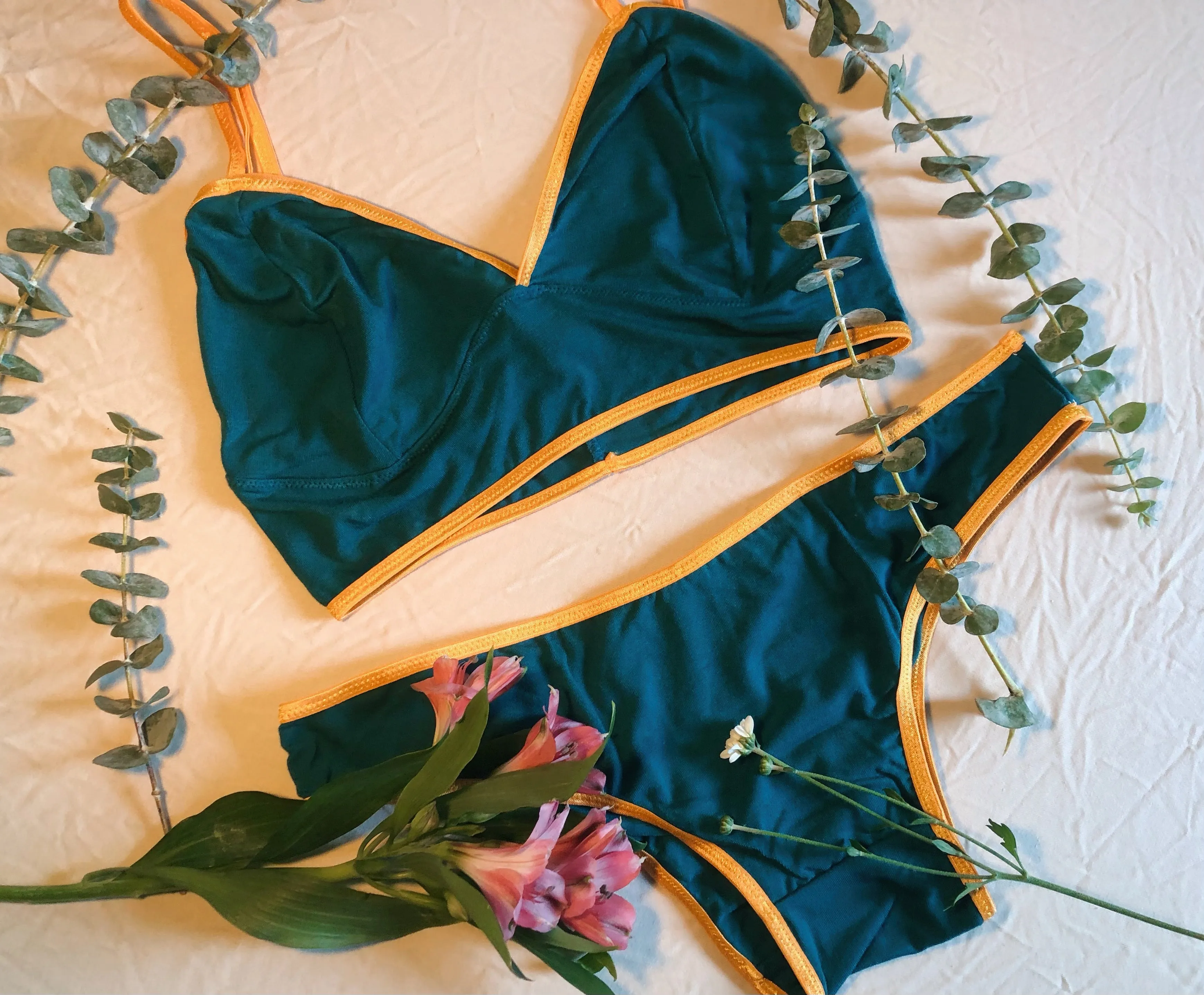 Garden of Delight Organic lingerie set