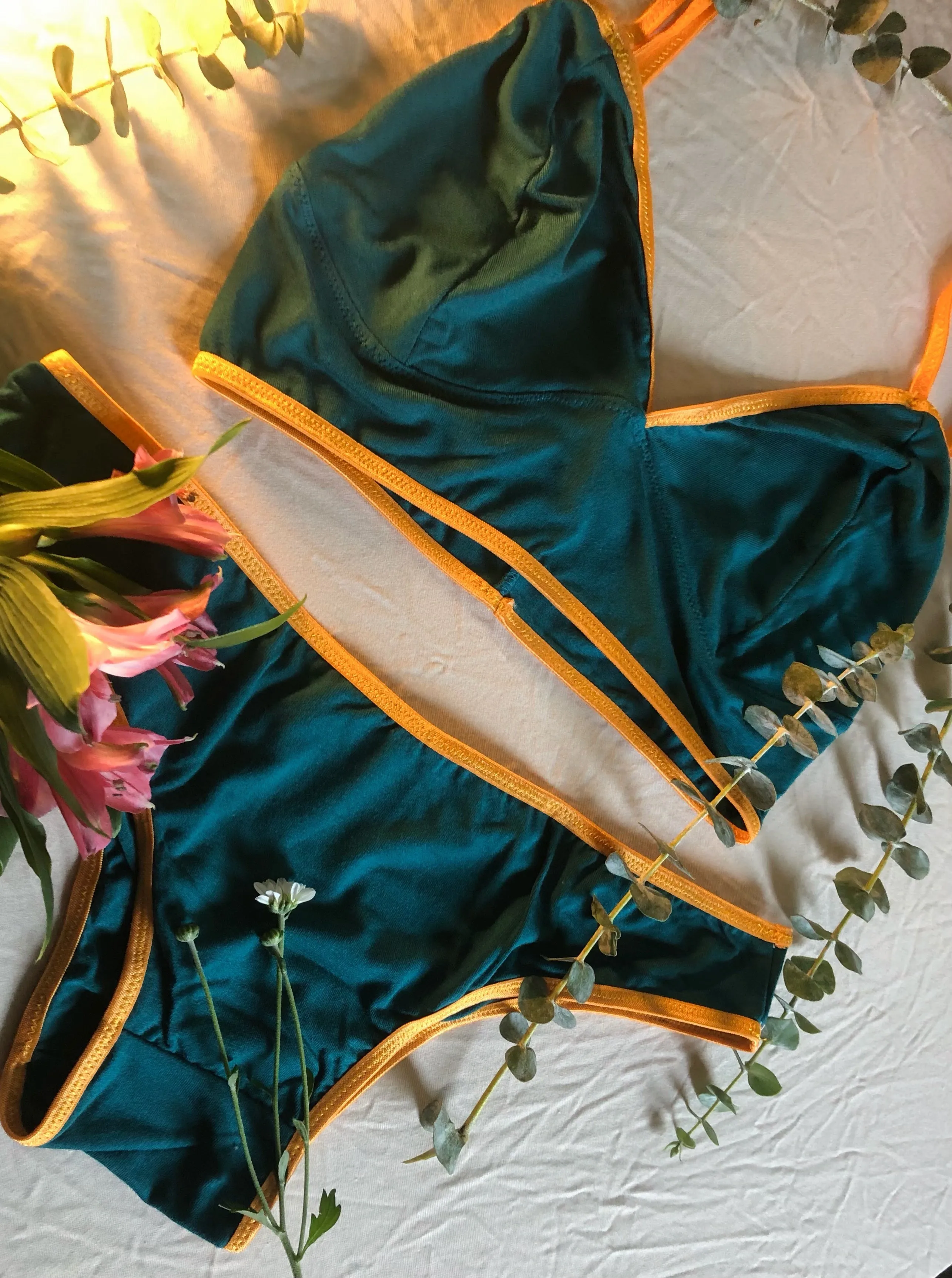 Garden of Delight Organic lingerie set