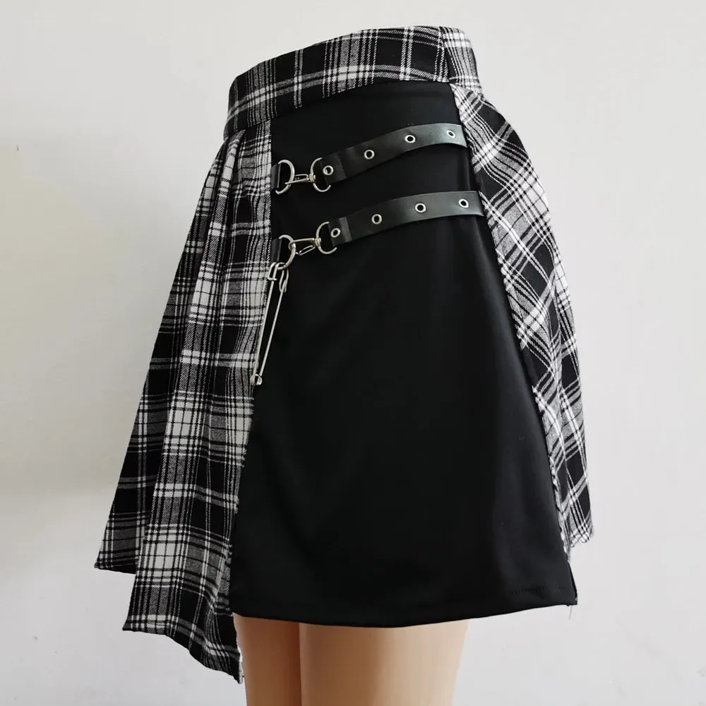 Goth Pleated Skirt