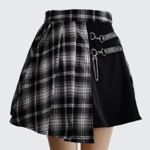 Goth Pleated Skirt