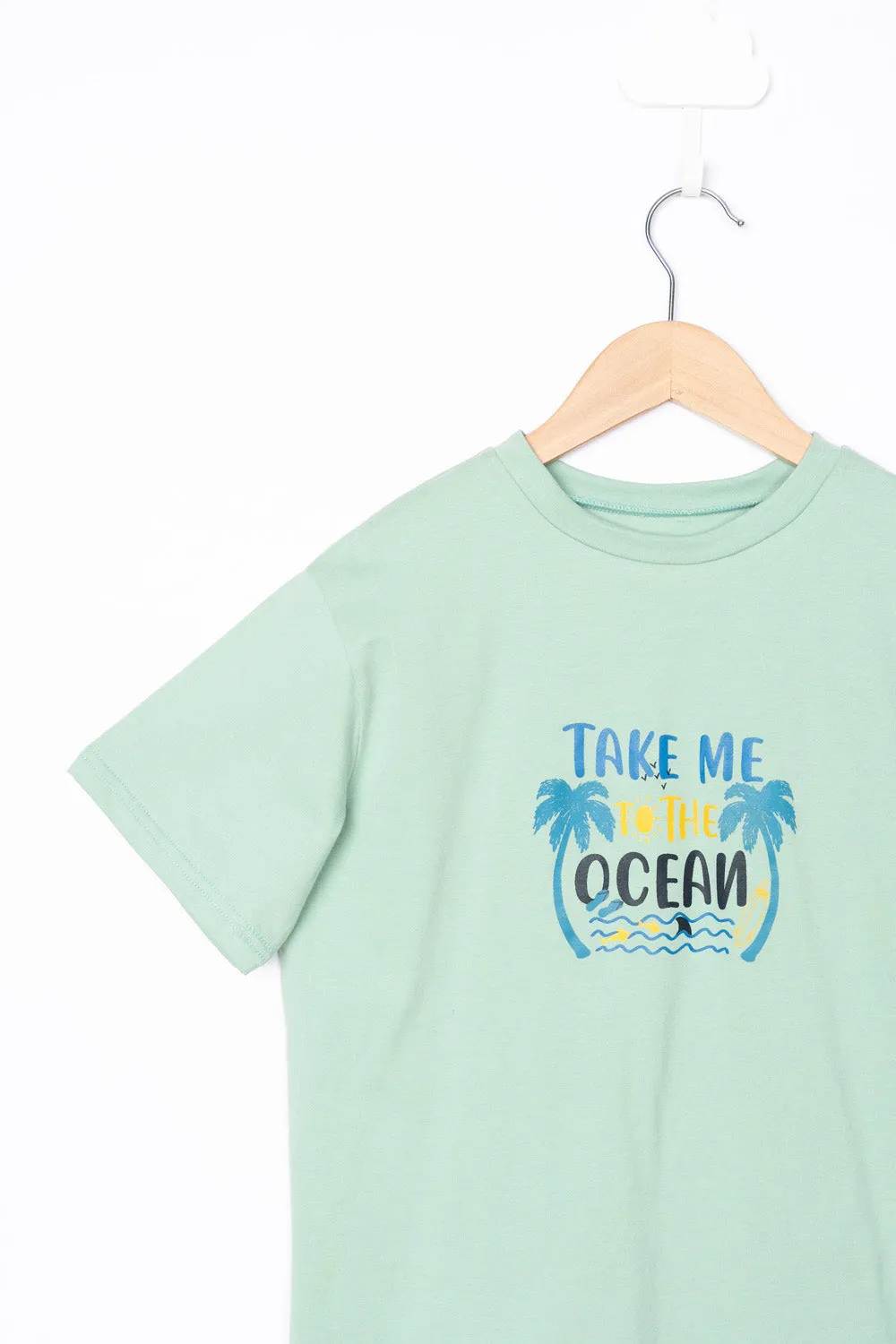 GREEN BEACH VIBES TEE