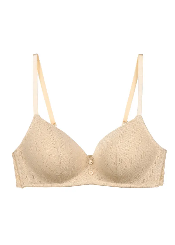 HAILEY Plus Triangle Molded Cotton Wire-Free Bra