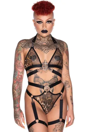 Hell Kitty Fishnet Bralet [LEO]