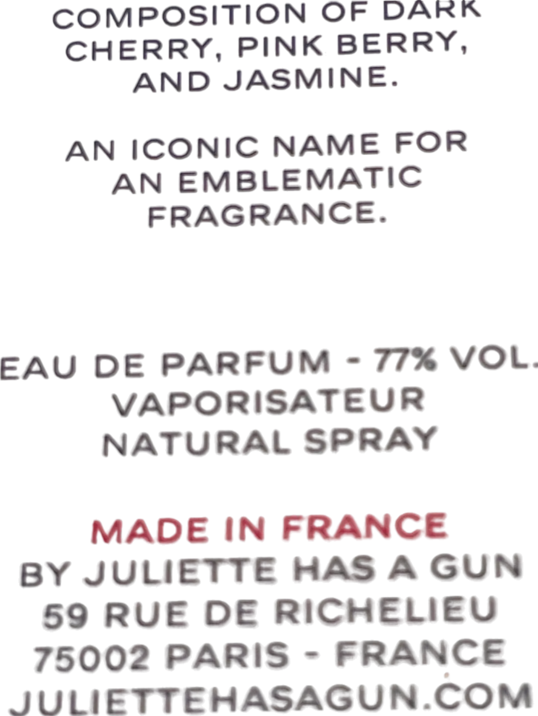 Juliette Has A Gun Eau de Parfum Juliette 7.5ml