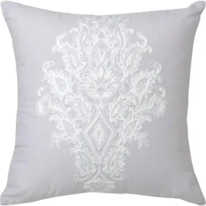 Kamala Silver Square Cushion by Logan and Mason Platinum