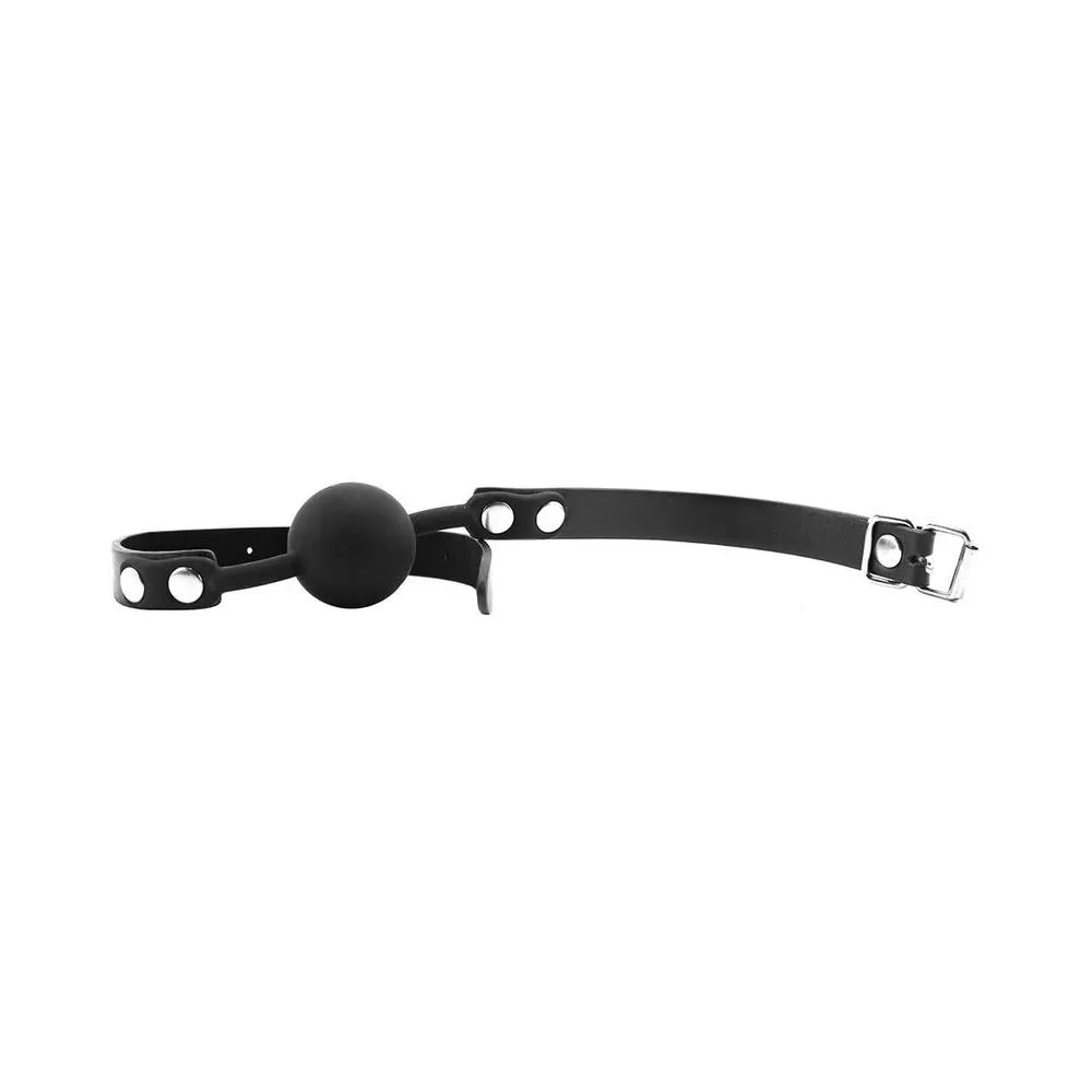 Ouch Silicone Ball Gag Black O/S