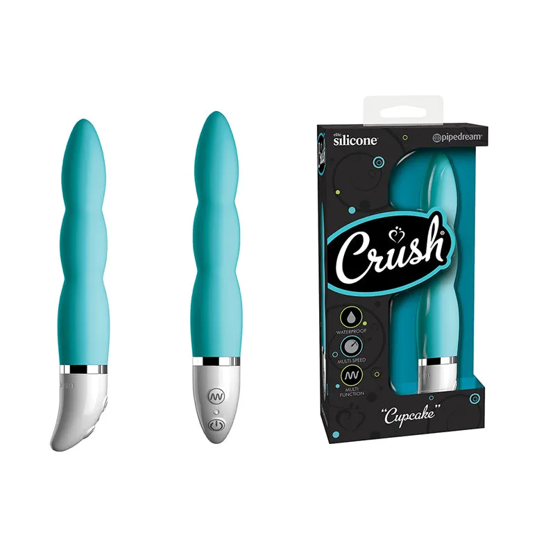 Pipedream Crush Cupcake Silicone Tapered Slimline Vibrator Teal