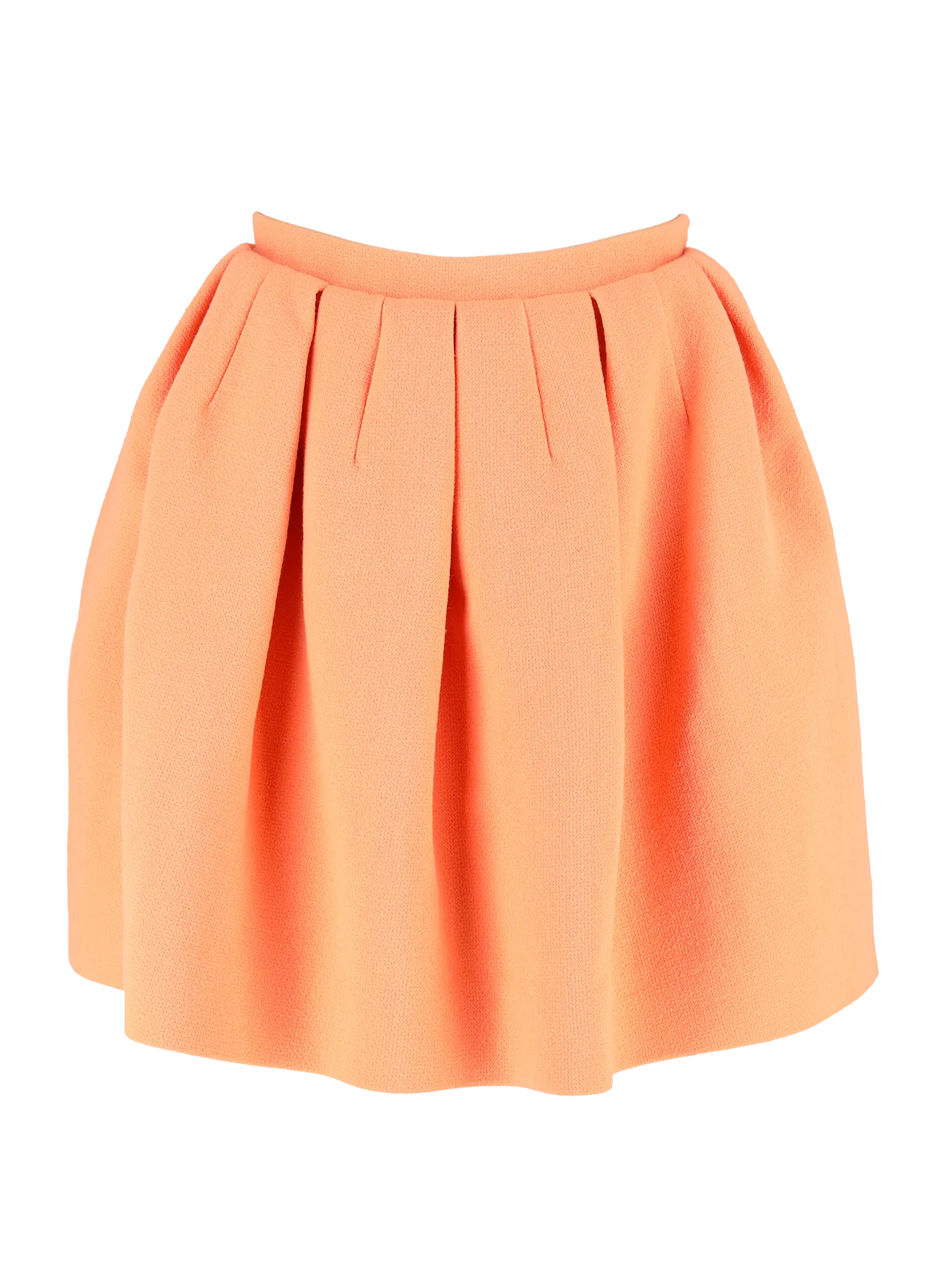 pleated knee-length skirt