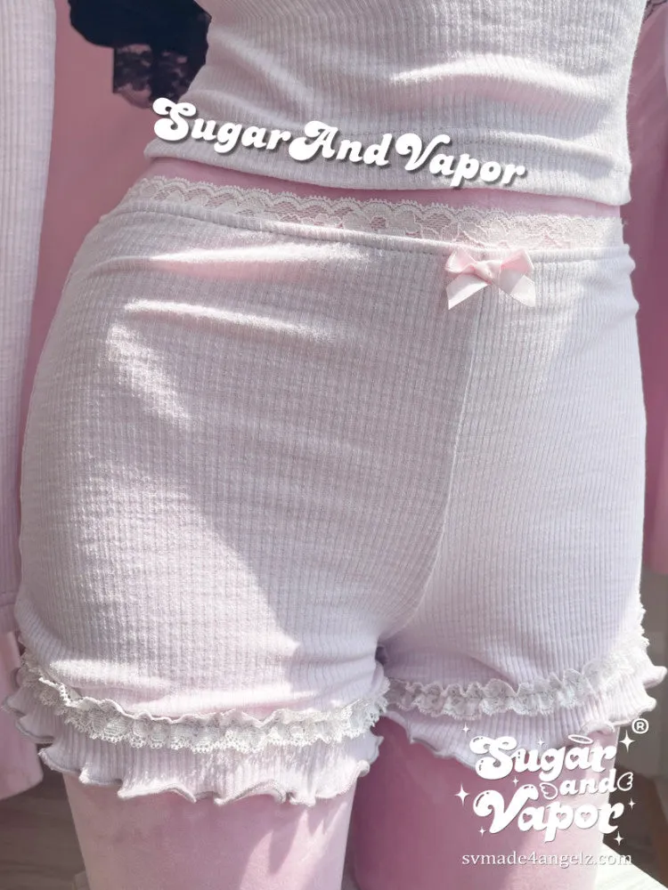 Raina Lavender Pink Girly Top   Shorts Set