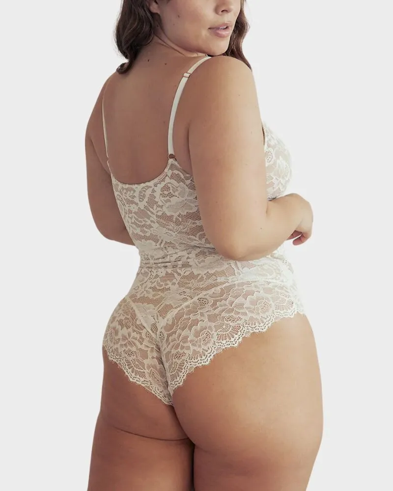 SheCurve® Sexy Lace Smooth Shapewear Bodysuit