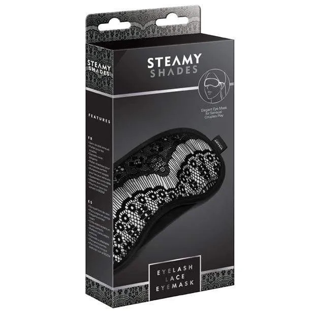 Steamy Shades - Eyelash Lace Eyemask (Black)